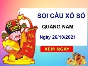 thống kê KQXSQNM ngày 26/10/2021 chốt lô VIP đài Quảng Nam