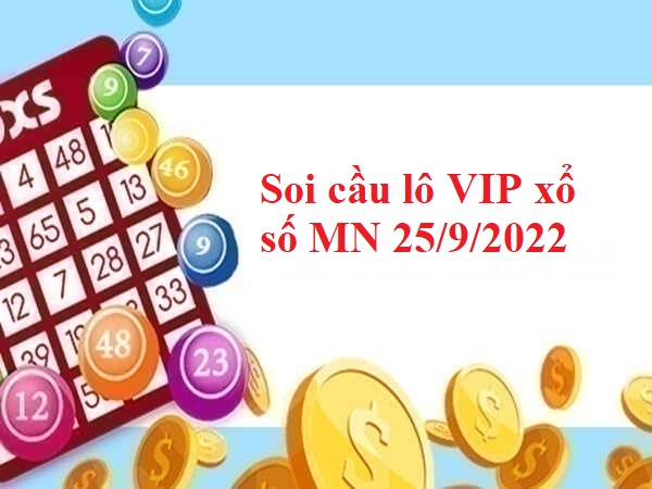 Soi cầu lô VIP xổ số MN 25/9/2022