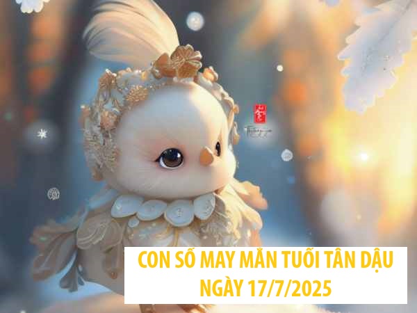Con số đánh thức vận khí ẩn giấu tuổi Tân Dậu 17/7/2025