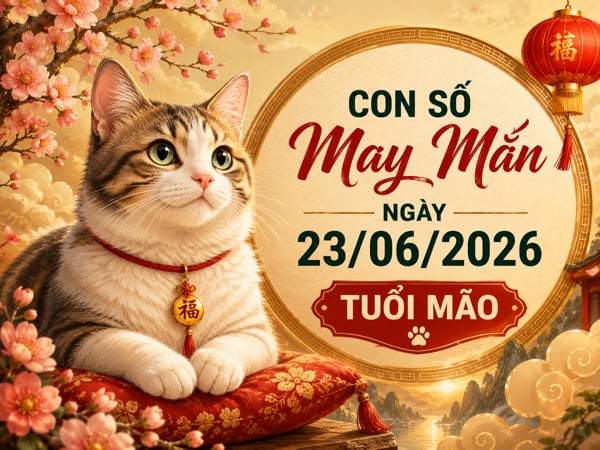 Hút tài vận với con số may mắn ngày 23/06/2026 tuổi Mão Hút tài vận với con số may mắn ngày 23/06/2026 tuổi Mão