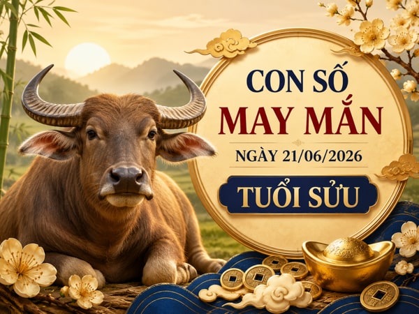 Con số may mắn ngày 21/06/2026 tuổi Sửu đón lộc hanh thông Con số may mắn ngày 21/06/2026 tuổi Sửu đón lộc hanh thông