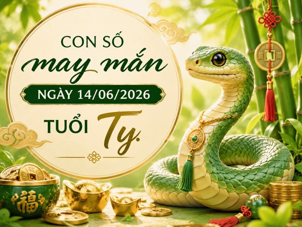 Phát tài với con số may mắn ngày 14/06/2026 tuổi Tỵ