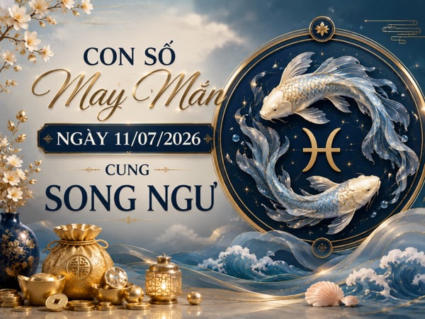 Vượng phát với con số may mắn ngày 11/07/2026 cung Song Ngư Vượng phát với con số may mắn ngày 11/07/2026 cung Song Ngư