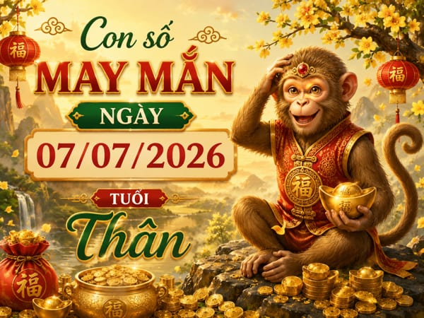 Tăng tài vận với con số may mắn ngày 07/07/2026 tuổi Thân Tăng tài vận với con số may mắn ngày 07/07/2026 tuổi Thân